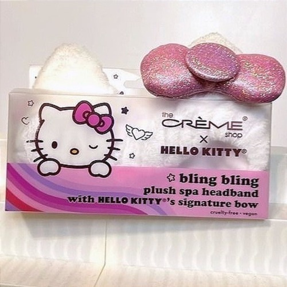 The Crème Shop x Hello‎ Kitty Bling Bling Plush Spa Headband NWT